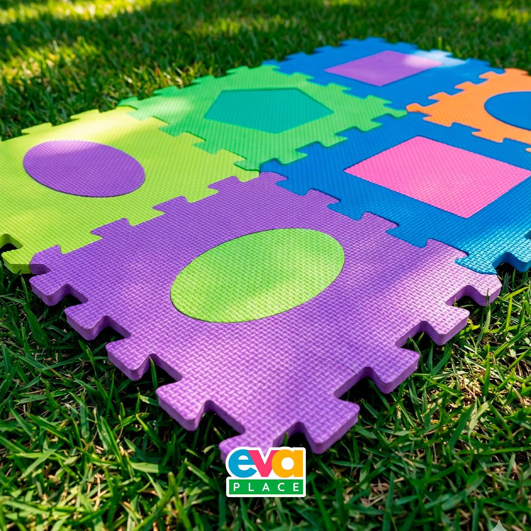 Tapete EVA Geométrico Infantil 30x30cm – 8mm (9 Peças) - Imagem 4