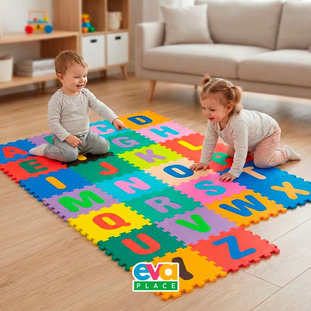 Tapete EVA Alfabeto Infantil 30x30cm – 8mm (26 Peças)