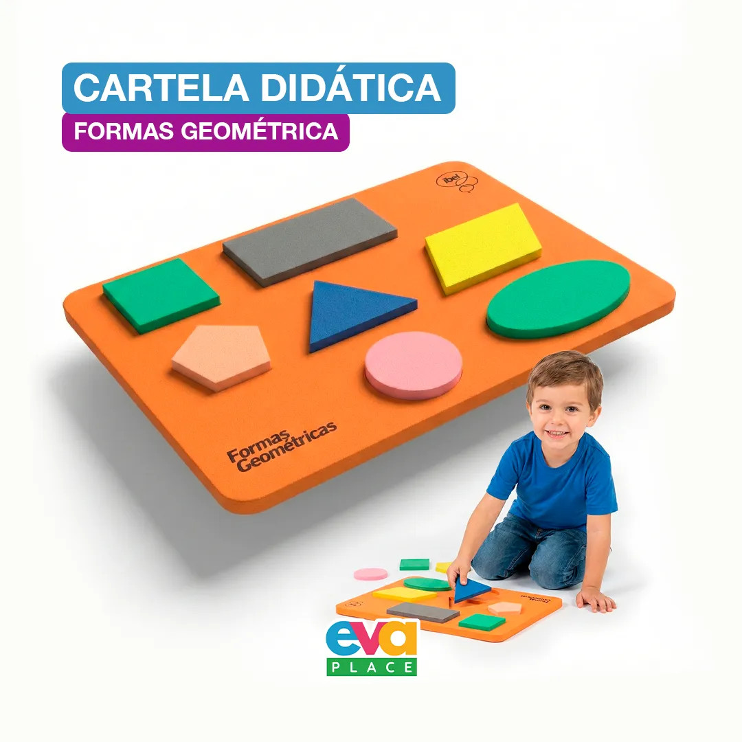 Cartela EVA  - Formas Geométrica