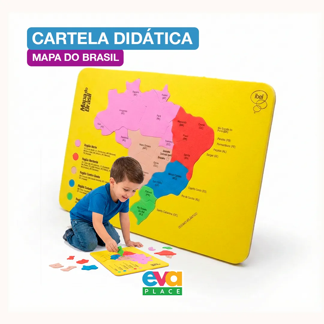 Cartela EVA - Mapa do Brasil