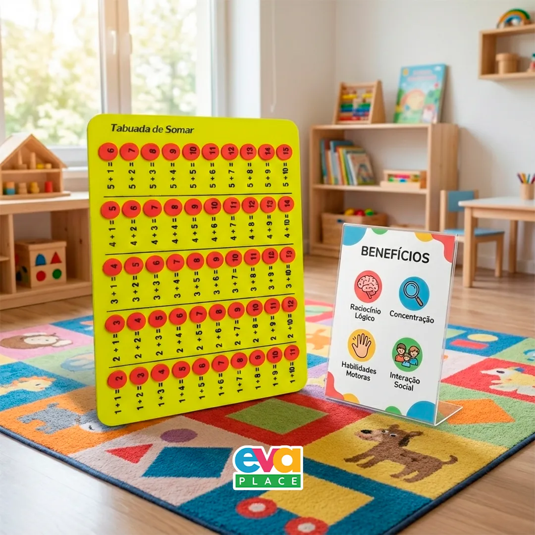 Cartela EVA - Tabuada de Somar - Imagem 3