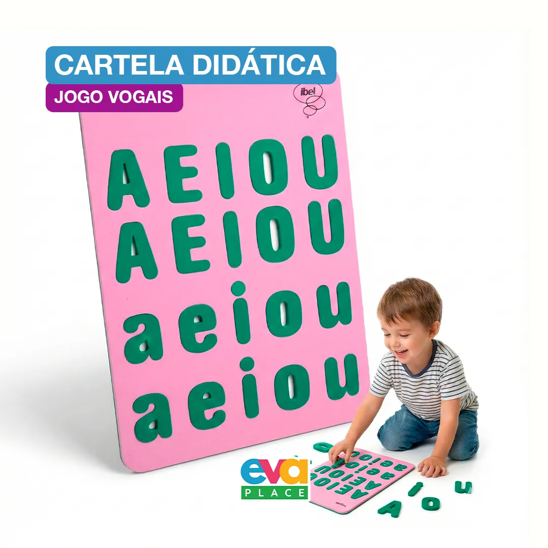 Cartela EVA  - Jogo das Vogais