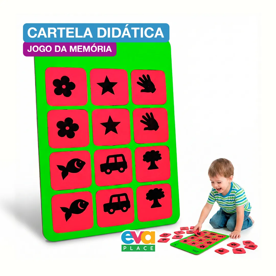 Cartela EVA  - Jogo da Memória