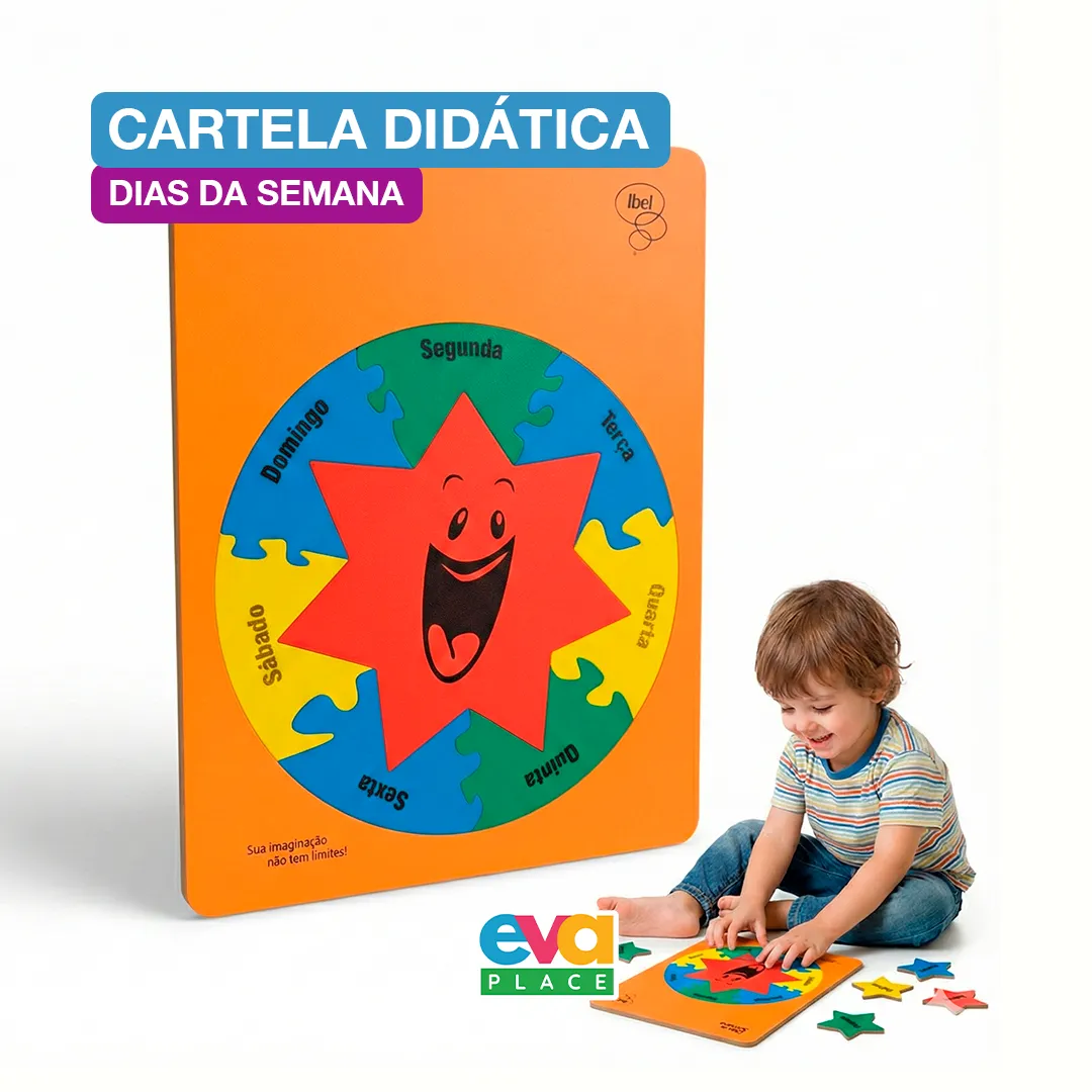 Cartela EVA  - Dias da Semana