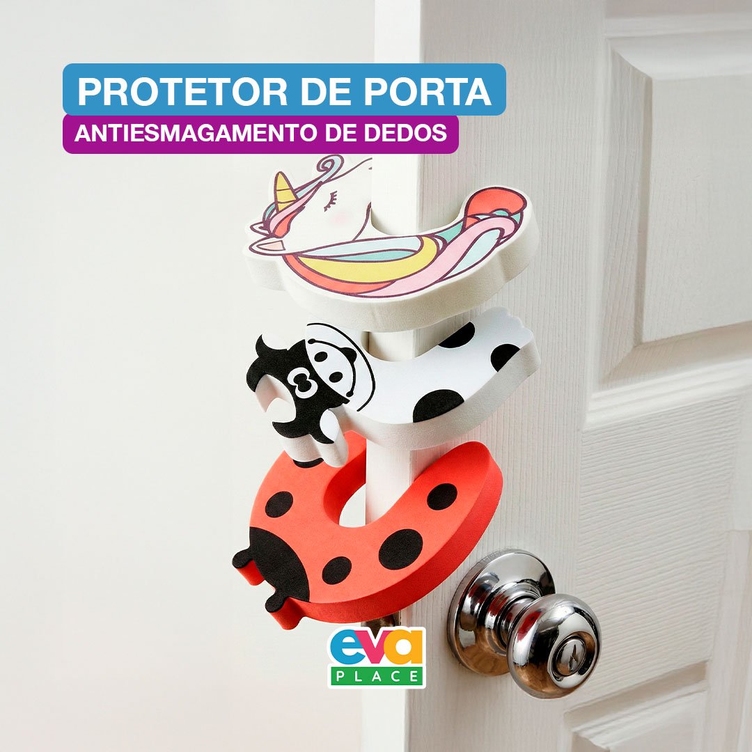 Protetor de Porta Infantil EVA – Antiesmagamento de Dedos