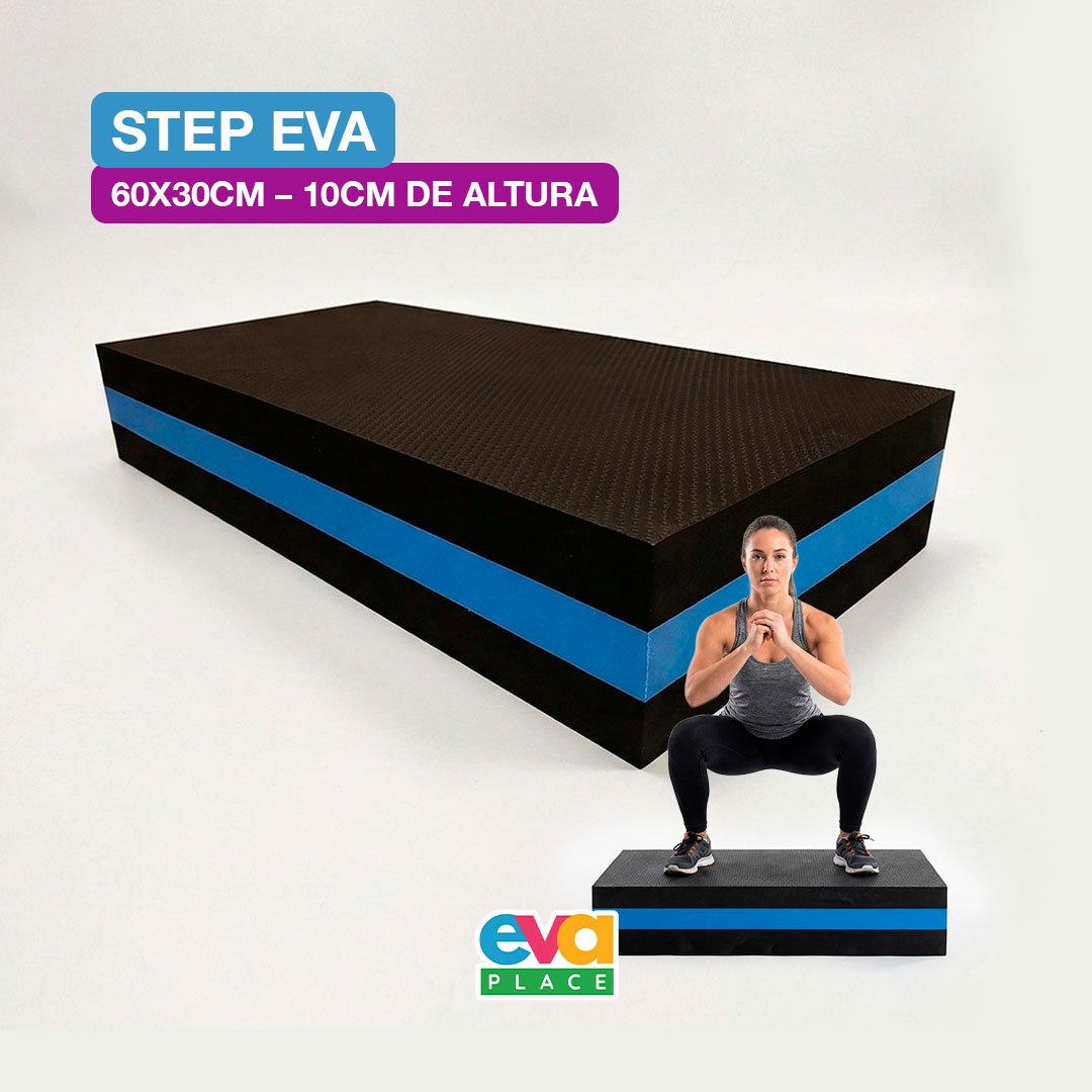 Step EVA para Exercícios 60x30cm – 10cm de Altura | Plataforma Fitness Antiderrapante