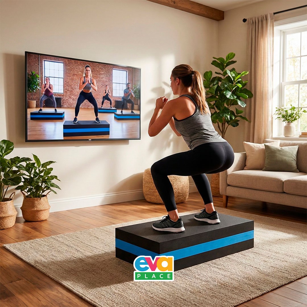 Step EVA para Exercícios 80x30cm – 14cm de Altura | Plataforma Fitness Antiderrapante - Imagem 2