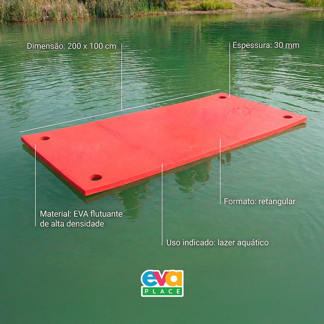 Tapete Flutuante EVA 200x100cm – 30mm | Piscina, Lazer e Atividades Aquáticas - Imagem 3