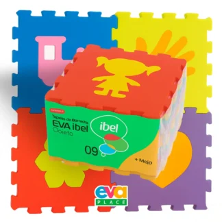Tapete EVA Objeto Infantil 30x30cm 8mm (9 Peças)