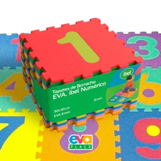 Tapete EVA Numérico Infantil 30x30cm 8mm (10 Peças)