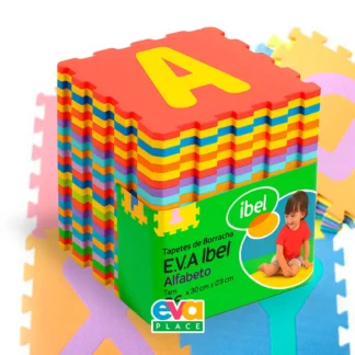 Tapete EVA Alfabeto Infantil 30x30cm 8mm (26 Peças)